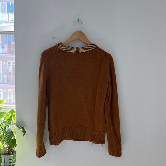 Gap Cosy Metallic Tobacco Brown Sweater Size Medium - Picture 6 of 6